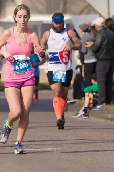 Corredores de maratón Houston 2015 — Foto de Stock