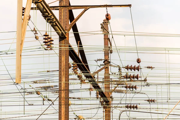 Washington, DC Trenes y cables aéreos en Union Station — Foto de Stock