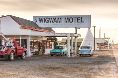 21 Aralık 2014 - Kızılderili çadırı Hotel, Holbrook, Az, Amerika Devletleri: teepee hote