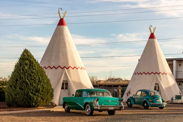 21 de dezembro de 2014 - Wigwam Hotel, Holbrook, AZ, EUA: teepee hote — Fotografia de Stock