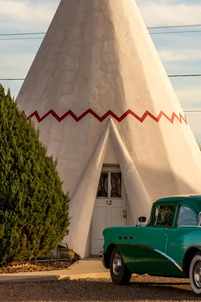 21 de dezembro de 2014 - Wigwam Hotel, Holbrook, AZ, EUA: teepee hote — Fotografia de Stock