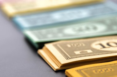 8 Şubat 2015: Houston, Tx, Amerika Birleşik Devletleri. Monopoly parası