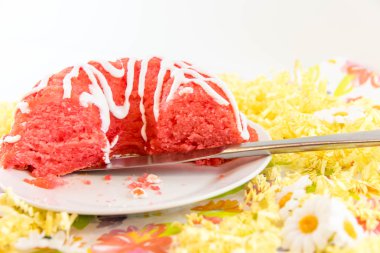 vişneli puding pastası 