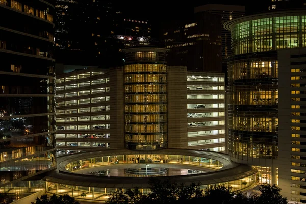 Edificios del centro de Houston por la noche — Foto de Stock