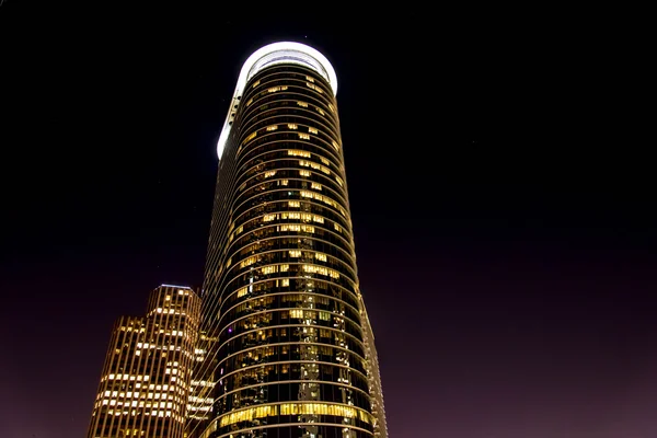 Downtown Houston gebouwen bij nacht — Stockfoto