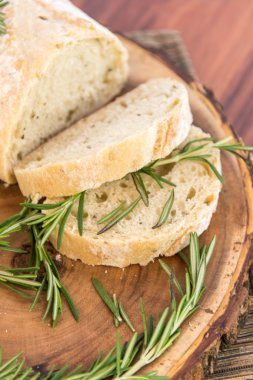 taze pişmiş resomary ekmek somun