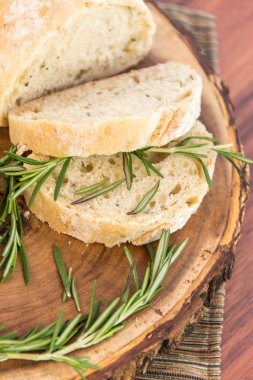 taze pişmiş resomary ekmek somun