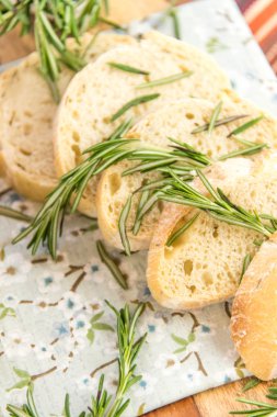 taze pişmiş resomary ekmek somun