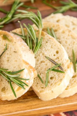 taze pişmiş resomary ekmek somun