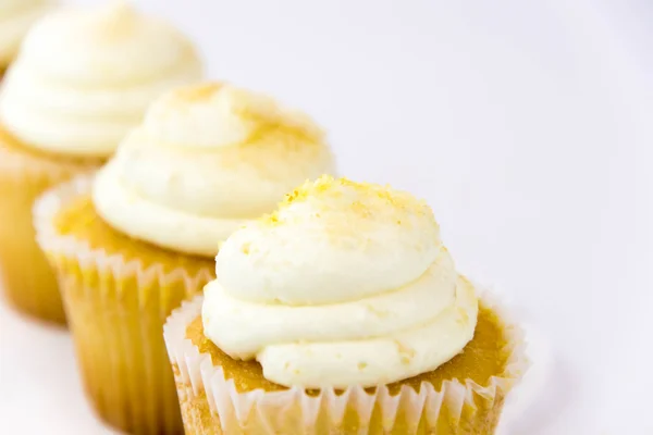 Yellow lemon cupcake — Stock Photo, Image