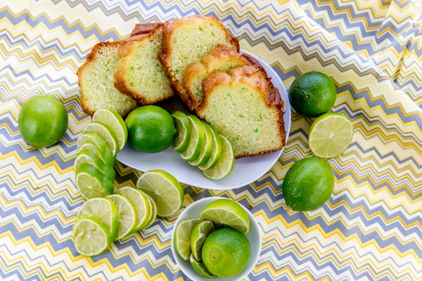 fresh baked key lime pudding cake