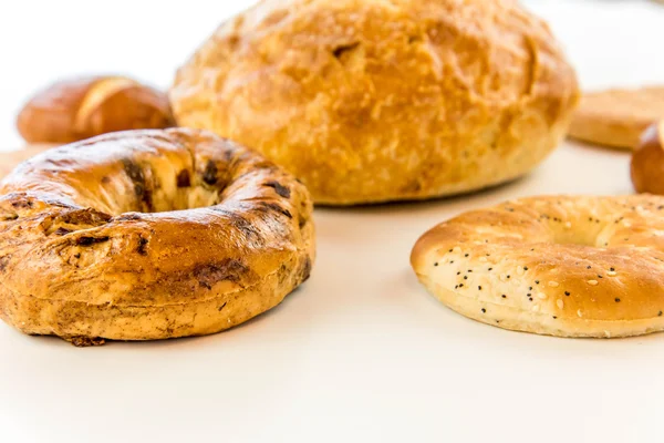 Assortment of fresh baked breads — Stock Photo, Image