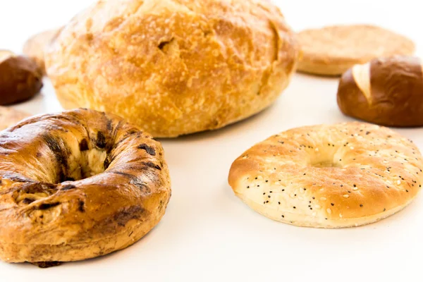 Assortment of fresh baked breads — Stock Photo, Image