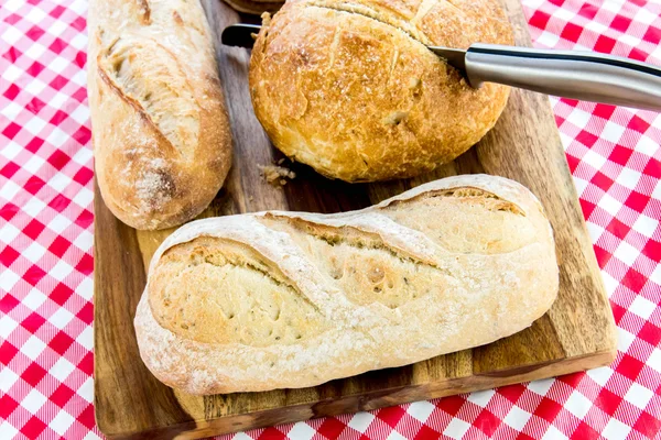 Assortiment van vers gebakken brood — Stockfoto