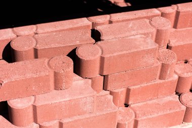 Açık İnşaat malzemeleri: yığılmış beton duvar