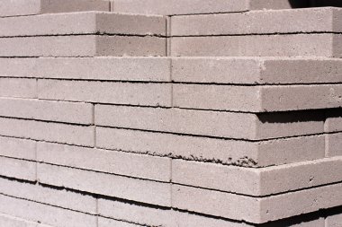 Açık İnşaat malzemeleri: yığılmış beton duvar