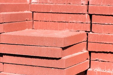 Açık İnşaat malzemeleri: yığılmış beton duvar