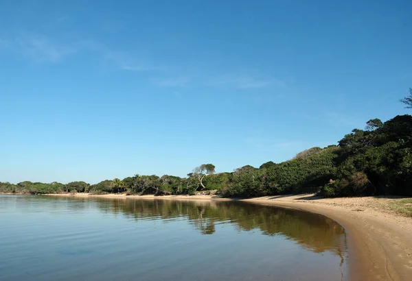 Endless Beach Shore Lake Four Kosi Bay Kwazulu Natal — Stock Photo, Image
