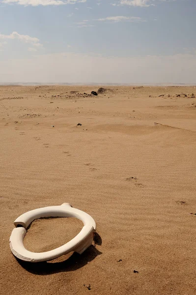 Loo Ring Perdido Solitário Assentamento Mineiro Abandonado Deserto Namíbia — Fotografia de Stock