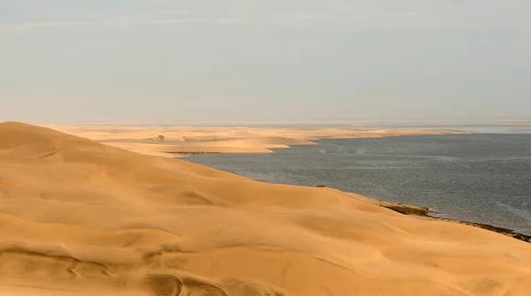 Oceano Atlântico Deserto Namíbia Unem Harmonia — Fotografia de Stock