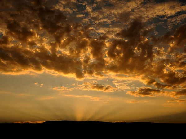 Reflexão Luz Dramática Contra Nuvens Com Pôr Sol Deserto Namib — Fotografia de Stock