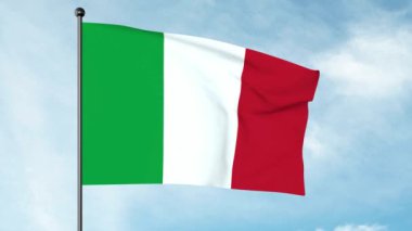 İtalyancada Il Tricolore olarak da anılan 3D Illustration, İtalya Cumhuriyeti 'nin ulusal bayrağıdır..