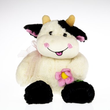 İnek peluş gülümseme