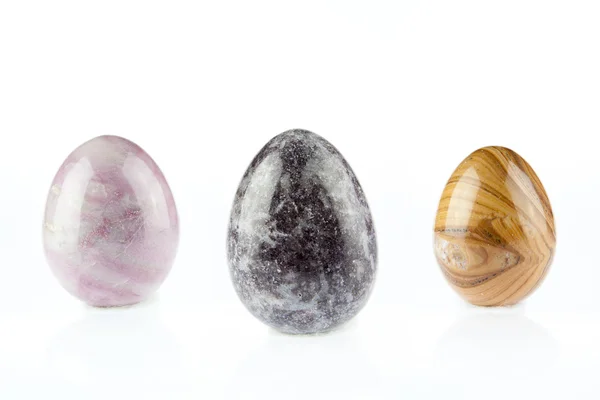 Three Agate egg shape — Stock Photo, Image