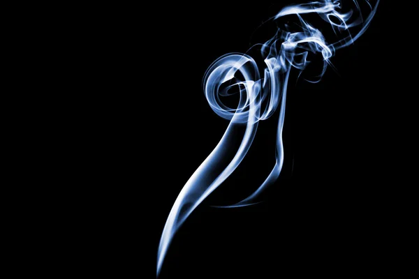 Smoke with lights on black background — Stock Photo, Image