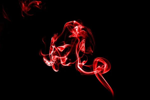 Czerwony dym na białym tle na tło — Zdjęcie stockowe