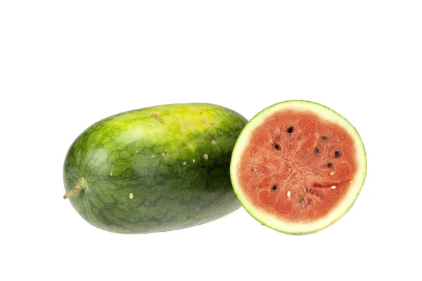 Vodní meloun na bílém pozadí — Stock fotografie