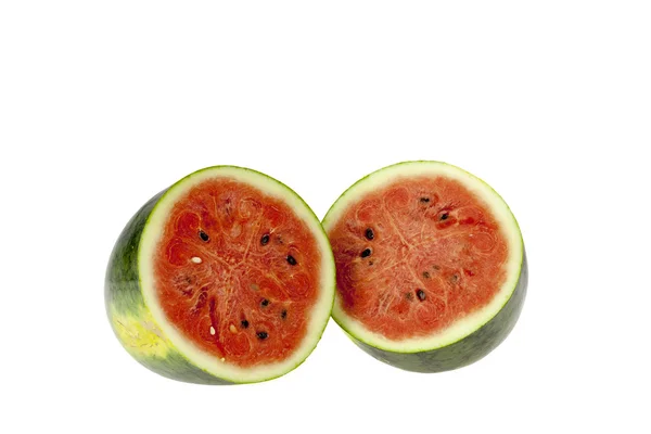 Vodní meloun na bílém pozadí — Stock fotografie