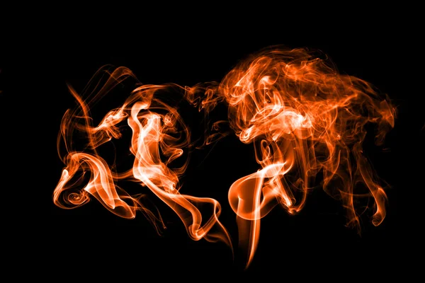 Işık ile izole duman — Stok fotoğraf