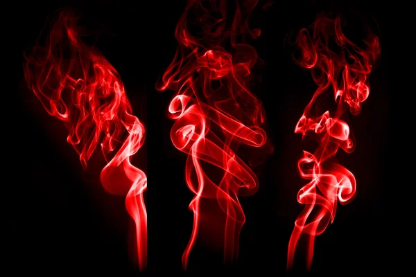 Rauch isoliert mit Licht — Stockfoto