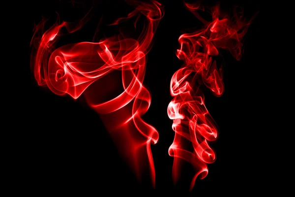 Fumaça isolada com luz — Fotografia de Stock