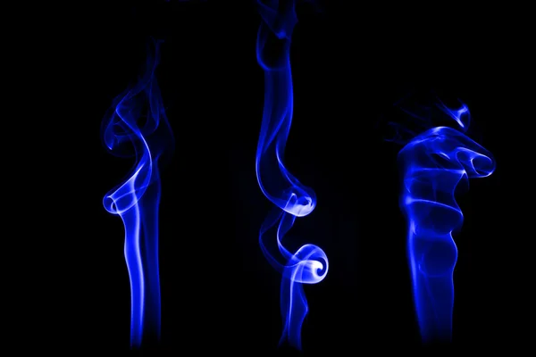 Fumaça isolada com luz — Fotografia de Stock