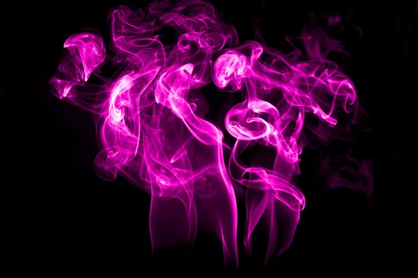 Smoke isolated with light — Stock Photo, Image