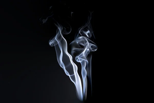 Abstract smoke isolated on black — Stock Photo, Image