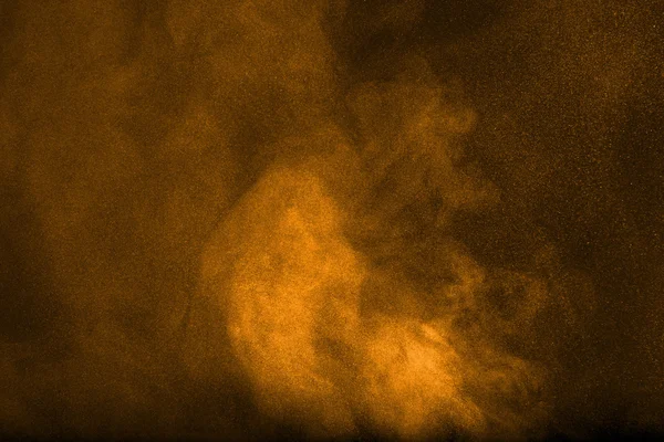 Abstract  orange powder cloud — Stock Photo, Image