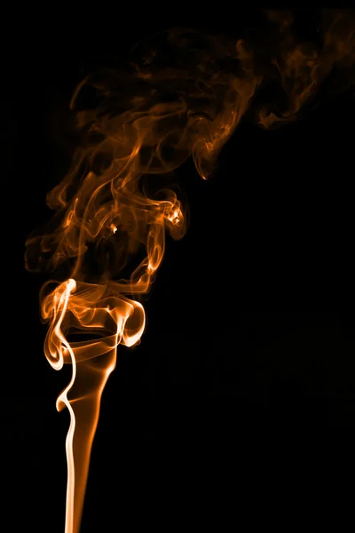 Smoke on black background — Stock Photo, Image