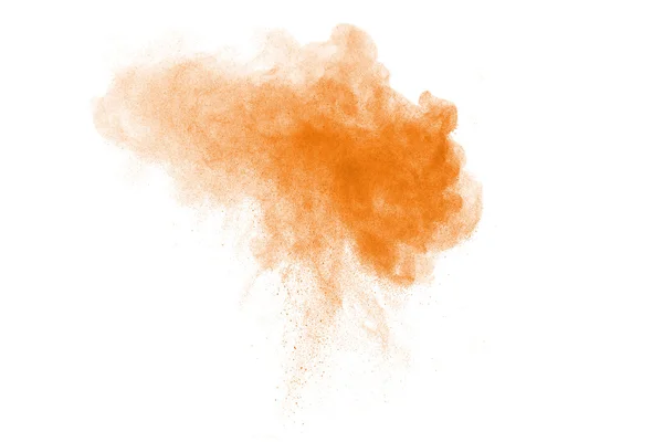 Abstract  orange powder cloud — Stock Photo, Image