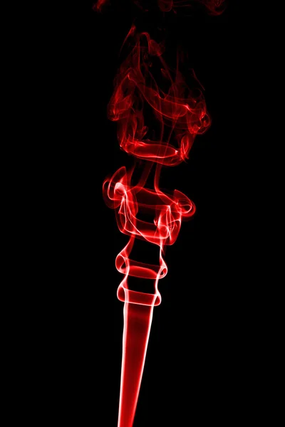 Smoke red on a black background. — Stock Photo, Image