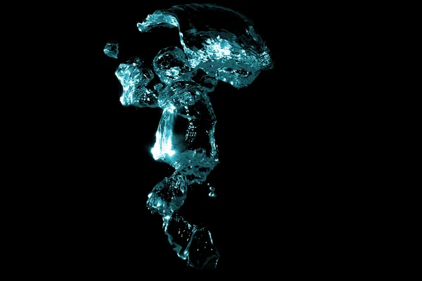 Water bubbles on a black background. — Stock Photo, Image