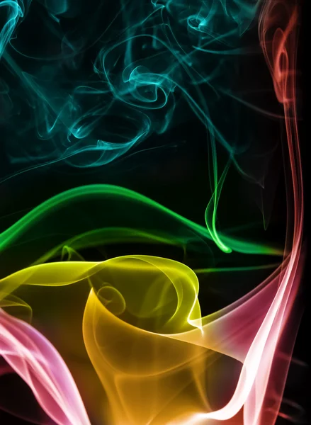 Αφηρημένη πολύχρωμα καπνού — Φωτογραφία Αρχείου