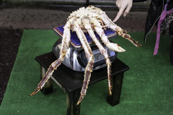 Crab on the scales. — Stock Photo, Image