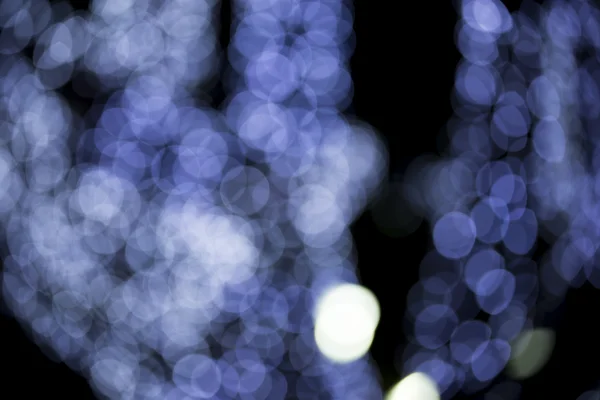 Dairesel mavi ışık bokeh — Stok fotoğraf