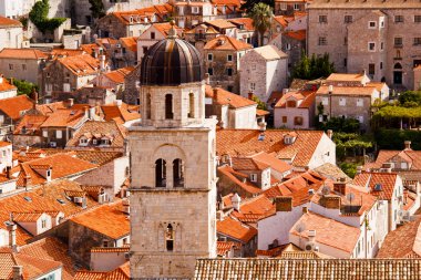 Ünlü şehir Dubrovnik Hırvatistan bir görünümünü