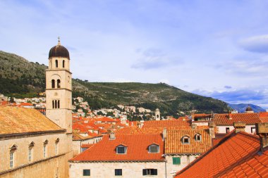 Ünlü şehir Dubrovnik Hırvatistan bir görünümünü
