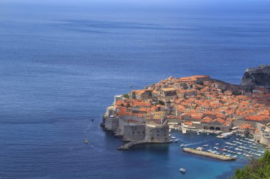 Ünlü şehir Dubrovnik Hırvatistan bir görünümünü