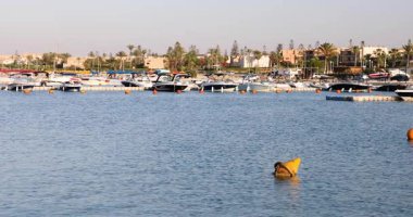 Beautiful view of the residential complex Marina in the center of El Alamein, Egypt